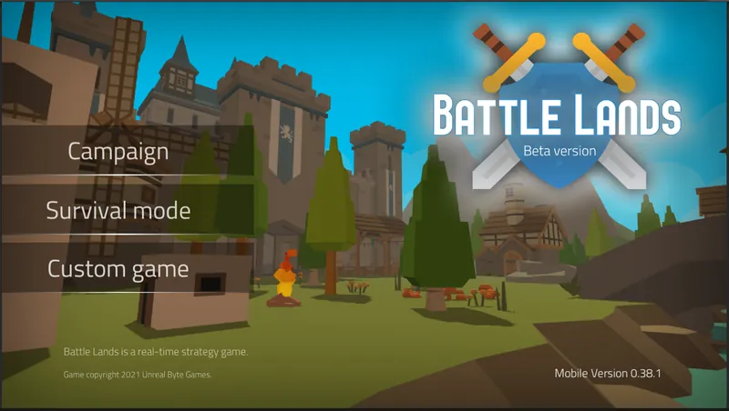 Battle Lands: army deployment screen