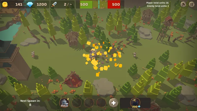 Battle Lands: unit selection