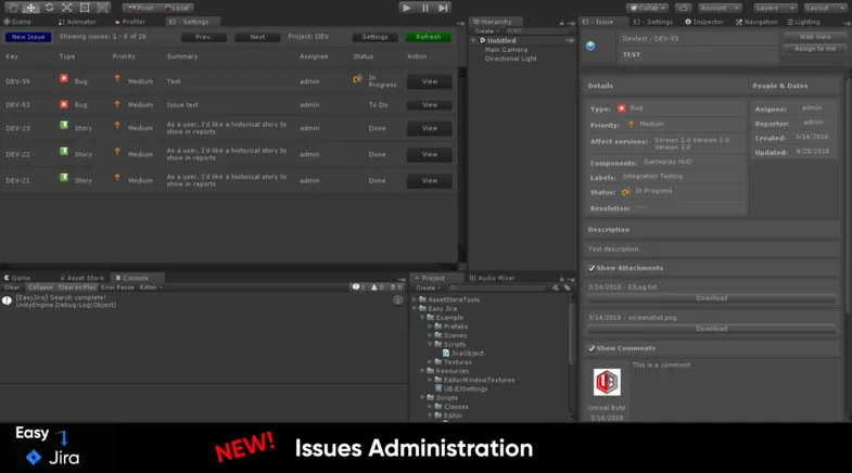 Easy Jira: in-game issue reporting form